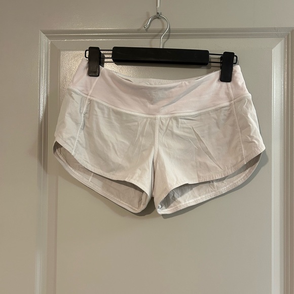 lululemon athletica Pants - lululemon athletica White Athletic Running Shorts
